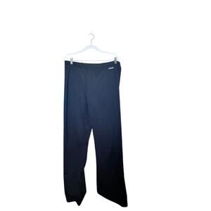 HIND Black Athletic Track Pants Size XL Wide Leg Drawstring Workout Pants Unisex